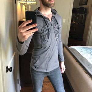 JEDIDIAH zip up hoodie size M